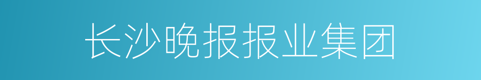 长沙晚报报业集团的同义词