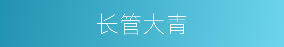 长管大青的同义词