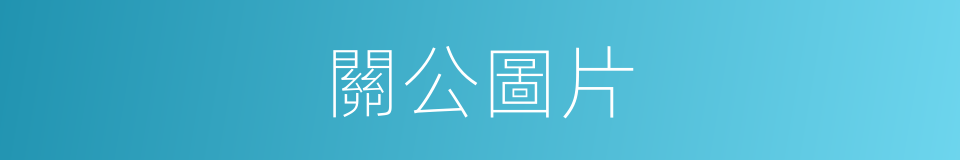 關公圖片的同義詞