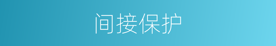 间接保护的同义词