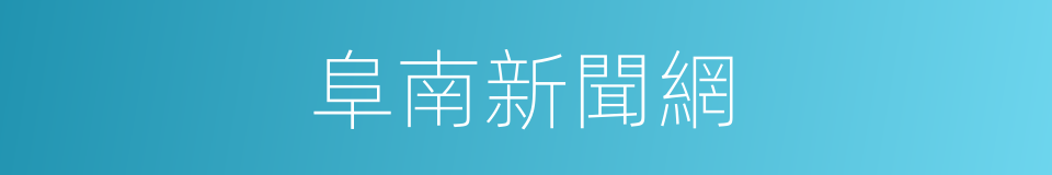 阜南新聞網的同義詞