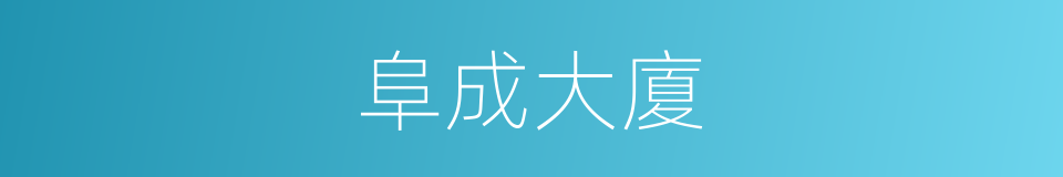 阜成大廈的同義詞