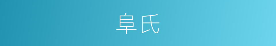 阜氏的同义词