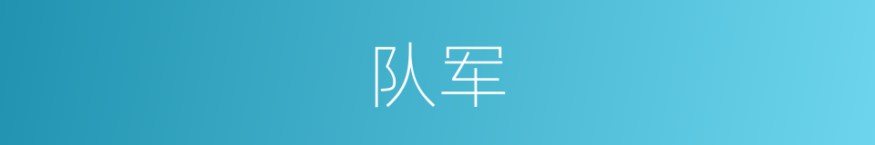 队军的同义词