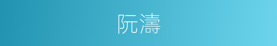 阮濤的同義詞