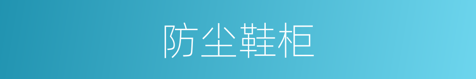 防尘鞋柜的同义词