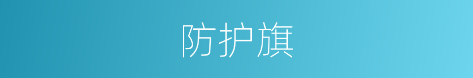 防护旗的同义词