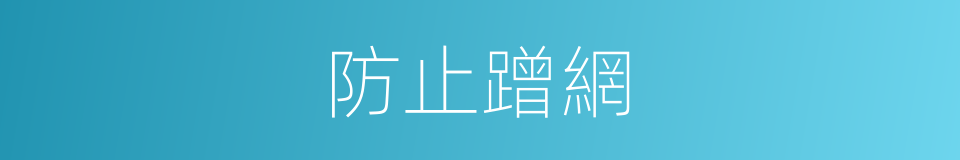 防止蹭網的同義詞