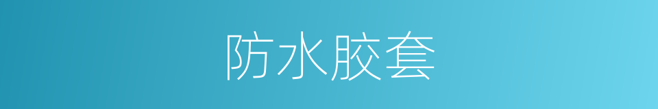 防水胶套的同义词