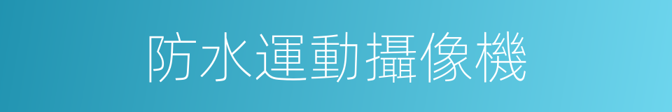 防水運動攝像機的同義詞