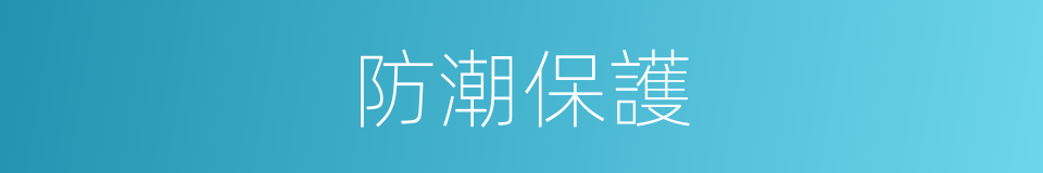防潮保護的同義詞