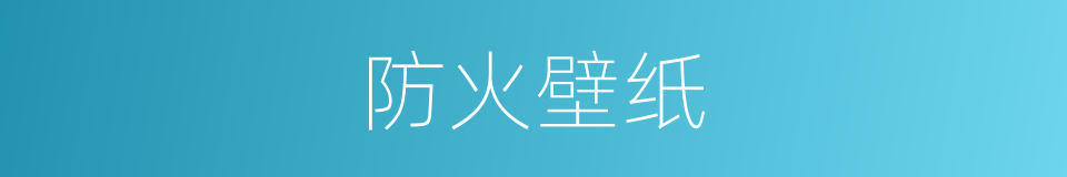 防火壁纸的同义词