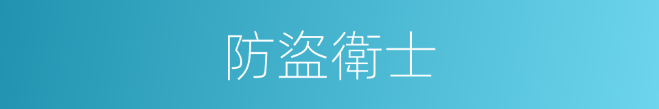 防盜衛士的同義詞