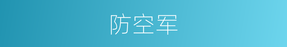 防空军的同义词