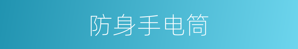 防身手电筒的同义词