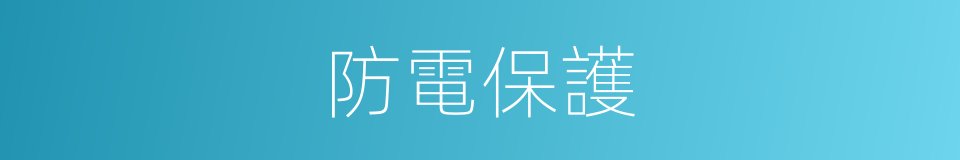 防電保護的同義詞