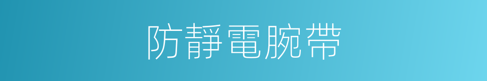 防靜電腕帶的同義詞