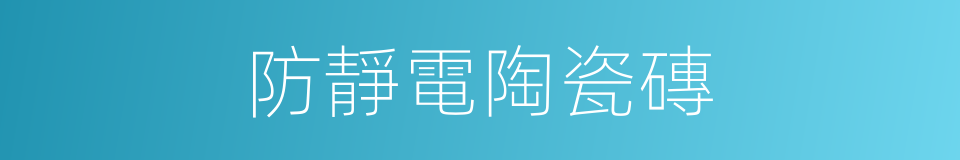 防靜電陶瓷磚的同義詞
