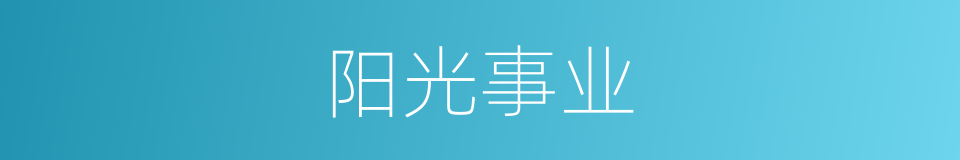 阳光事业的同义词