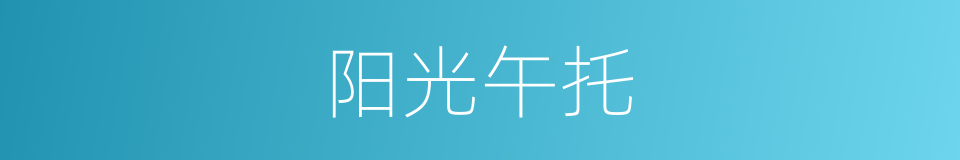 阳光午托的同义词