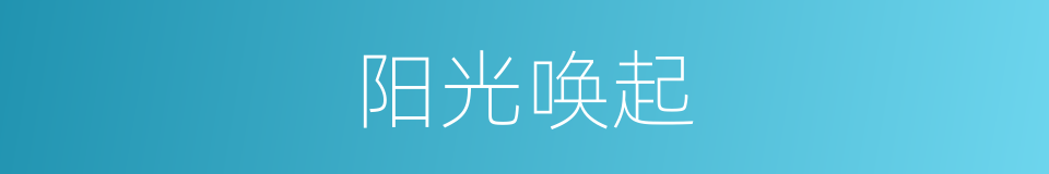 阳光唤起的同义词