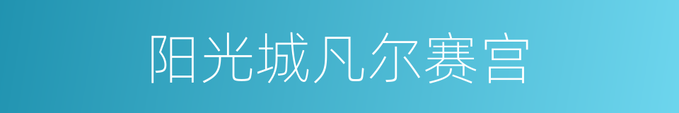 阳光城凡尔赛宫的同义词