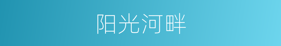 阳光河畔的同义词