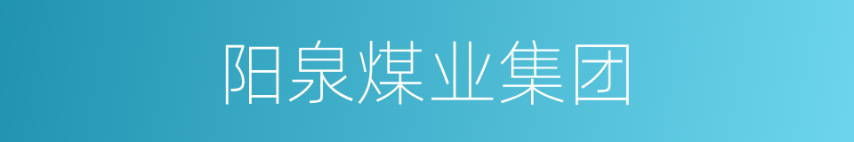 阳泉煤业集团的同义词