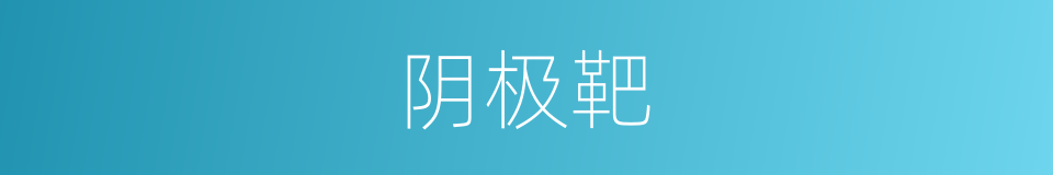 阴极靶的同义词