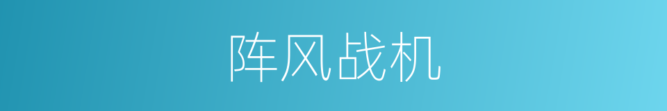 阵风战机的同义词