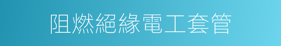 阻燃絕緣電工套管的同義詞