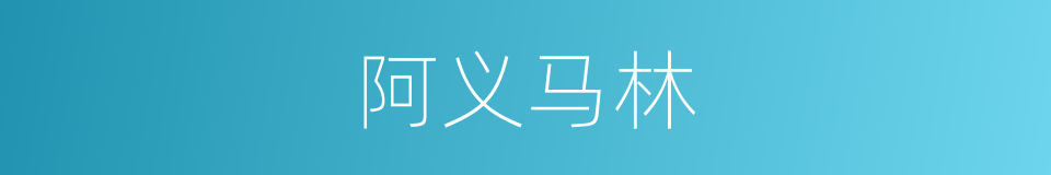 阿义马林的同义词