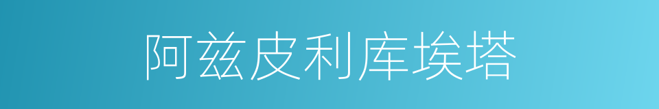 阿兹皮利库埃塔的同义词