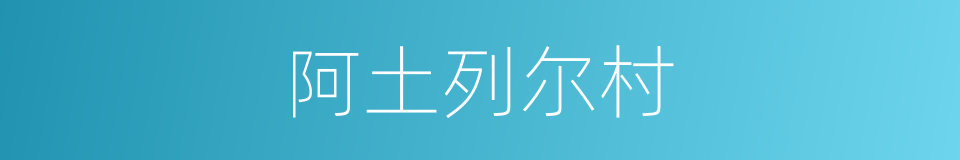 阿土列尔村的同义词