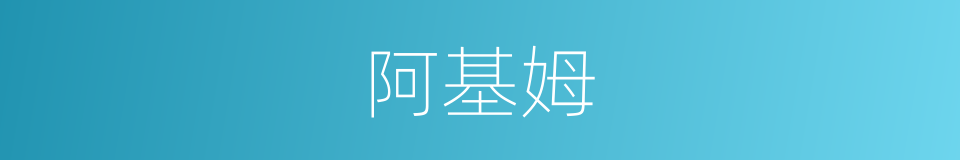 阿基姆的同义词