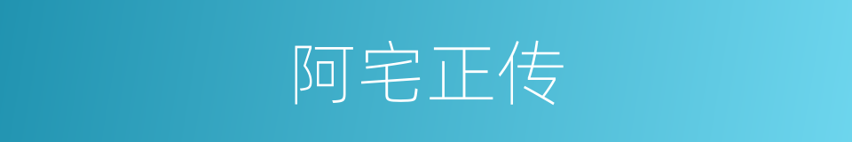 阿宅正传的同义词