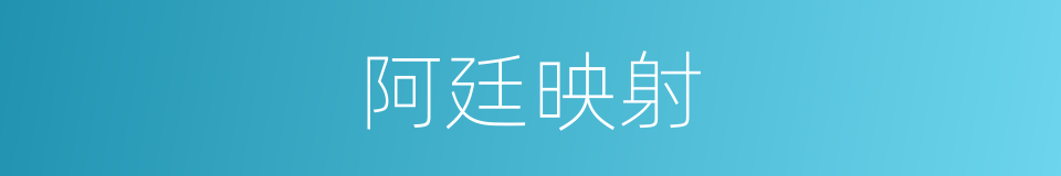 阿廷映射的同义词