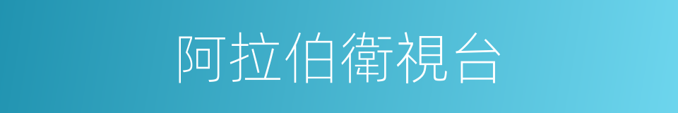 阿拉伯衛視台的同義詞