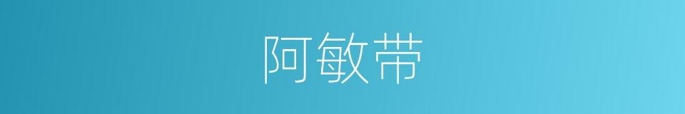 阿敏带的同义词