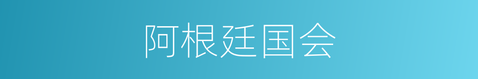 阿根廷国会的同义词