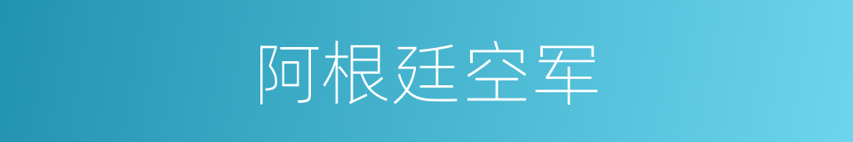 阿根廷空军的同义词