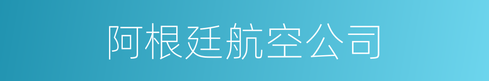 阿根廷航空公司的同义词