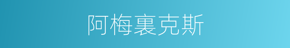 阿梅裏克斯的同義詞