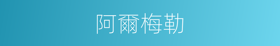阿爾梅勒的同義詞