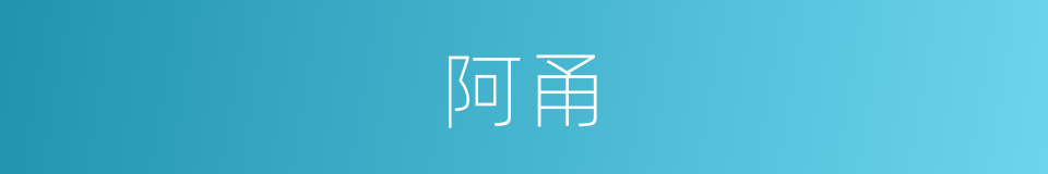 阿甬的意思