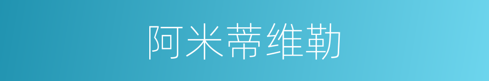 阿米蒂维勒的同义词