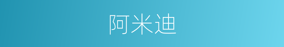 阿米迪的同义词