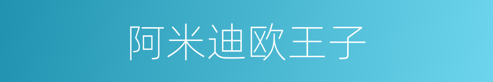 阿米迪欧王子的同义词
