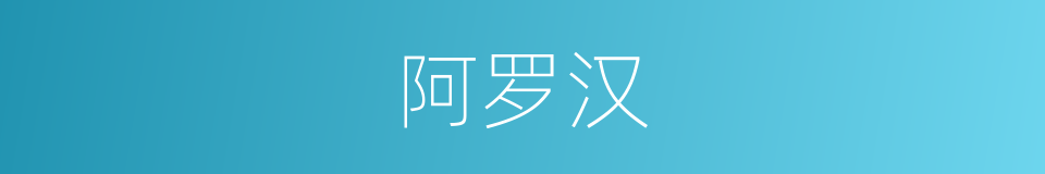 阿罗汉的意思