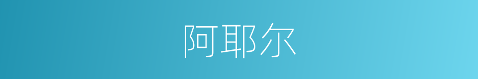 阿耶尔的同义词